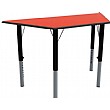 Height Adjustable Trapezoidal Tables