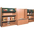 Nexus Library Bench Seat Combination Bookcases