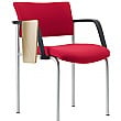 Pledge Arena Square Back 4 leg Chair With Tablet