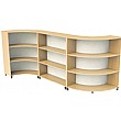 Nexus Curve Straight Bookcases