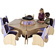 Pentagon Table & Chairs Listening Centre Bundle De