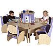 Pentagon Table & Chairs Reading Centre Bundle Deal