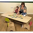 Luna Rectangular Nursery Table