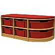 Curve Double Corner Storage Unit
