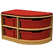 Curve Single Corner Storage Unit