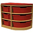 Curve Single Corner Storage Unit