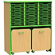 Edge 18 Tray Storage Unit With Docking Space