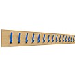 Single Colour Classroom Coat Hook Rails 15