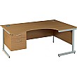 Solar Cantilever Ergonomic Desks With Single Ped