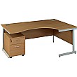 Solar Cantilever Ergonomic Desks With Mobile Ped