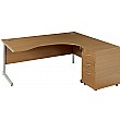 Solar Ergonomic Cantilever Desk With Desk High Ped