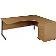 Solar Ergonomic Cantilever Desk With Desk High Ped