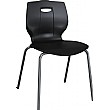 Scholar Stacking Chair - Black