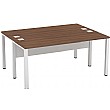 Presence Rectangular Double Bench Desks