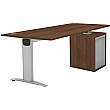 Protocol iBeam Rectangular Desk With Tambour Pedes