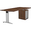 Protocol iBeam Wave Desk With Tambour Pedestal