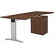 Protocol iBeam Double Wave Desk With Cupboard Pede