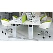 Protocol iBeam Double Wave Desk With Tambour Pedestal