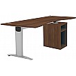Protocol iBeam Double Wave Desk With Open Pedestal