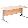 Gravity Executive Cantilever Double Wave Bow Desk