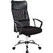Aster High Back Mesh Office Chair - Black