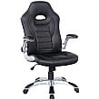 Rocaro Leather Faced Office Chair Black