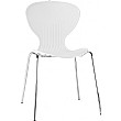 Curve Polypropylene Bistro Chair White