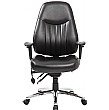 Alpha 24 Hour Black Leather Task Chairs