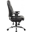 Alpha 24 Hour Black Leather Task Chairs