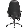 Alpha 24 Hour Black Leather Task Chairs