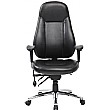 Beta 24 Hour Black Leather Task Chairs