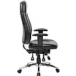 Beta 24 Hour Black Leather Task Chairs