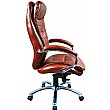 Siena Leather Chair Tan Side