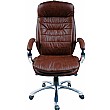 Siena Leather Chair Burgundy Front