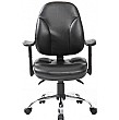 Select Ergonomic Leather Operator Chair - Front