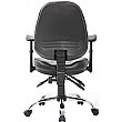 Select Ergonomic Leather Operator Chair - Rear