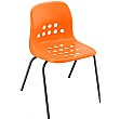 Pepperpot Education Stacking Chair - Orange