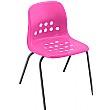 Pepperpot Education Stacking Chair - Pink