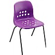 Pepperpot Education Stacking Chair - Purple