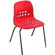 Pepperpot Education Stacking Chair - Red
