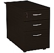 Next Day Eclipse Black Desk High Pedestals