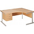 Commerce II Ergonomic Desks With Fixed Pedestal