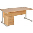 Commerce II Rectangular Desks With Mobile Pedestal