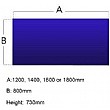 Commerce II Rectangular Desk Dimensions