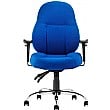 Tornado Blue Fabric Task Chair - Front