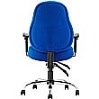 Tornado Blue Fabric Task Chair - Back
