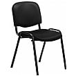 Swift Vinyl Conference Chair with Black Frame (Pack of 4 Chairs)