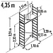 Hailo 1-2-3 500 Combi Aluminium Scaffold