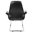 Jersey  Executive Leather Faced Visitor Armchairs