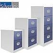 Silverline Two Tone Kontrax Filing Cabinets